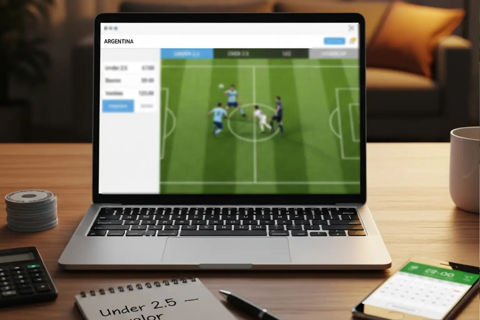 Tipos de apuestas en el fútbol argentino: mercados under over y goles en la Liga Profesional
